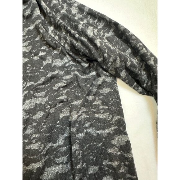 Michael Michael Kors‎ Womens Black & Gray Camouflage Print Long Sleeve Top 1X - Picture 4 of 8